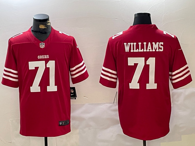 Men's San Francisco 49ers Trent Williams #71 Scarlet Jersey